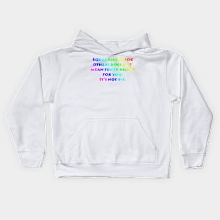 Rainbow Rights Kids Hoodie